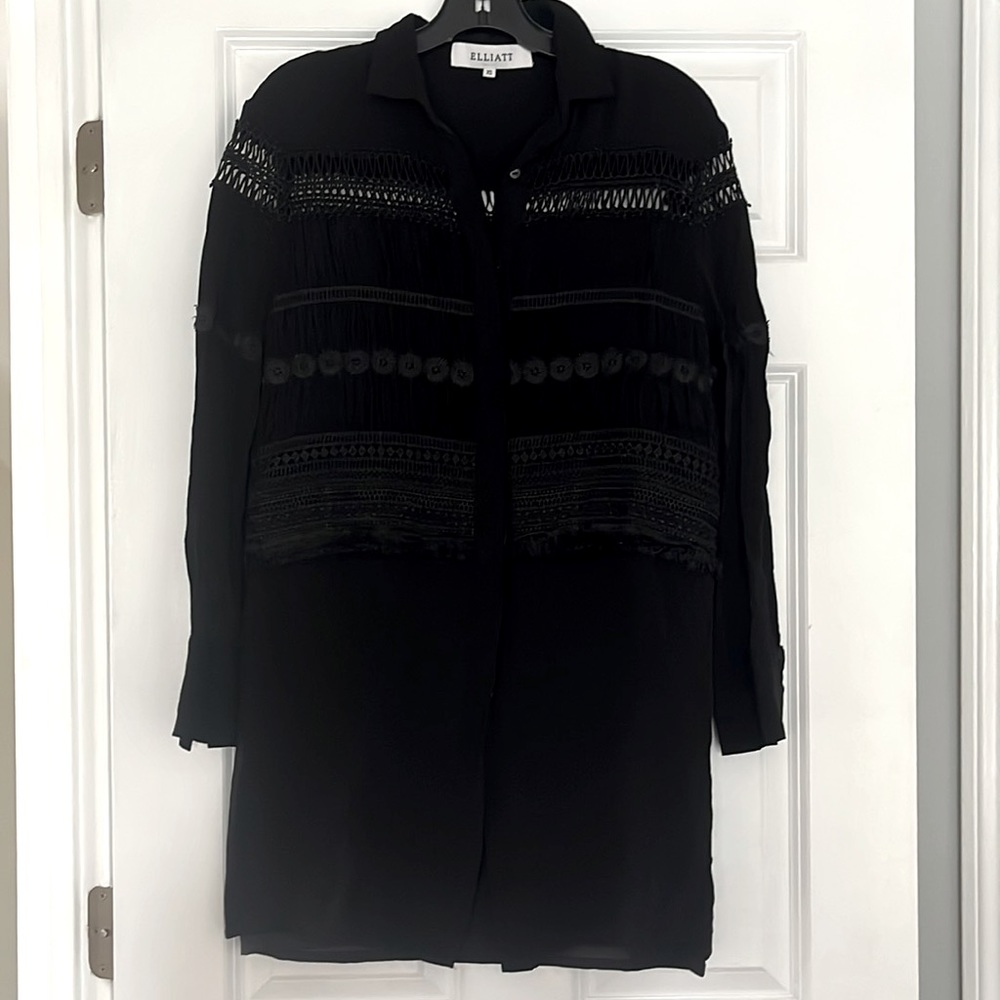 Elliatt Black Button Down Dress